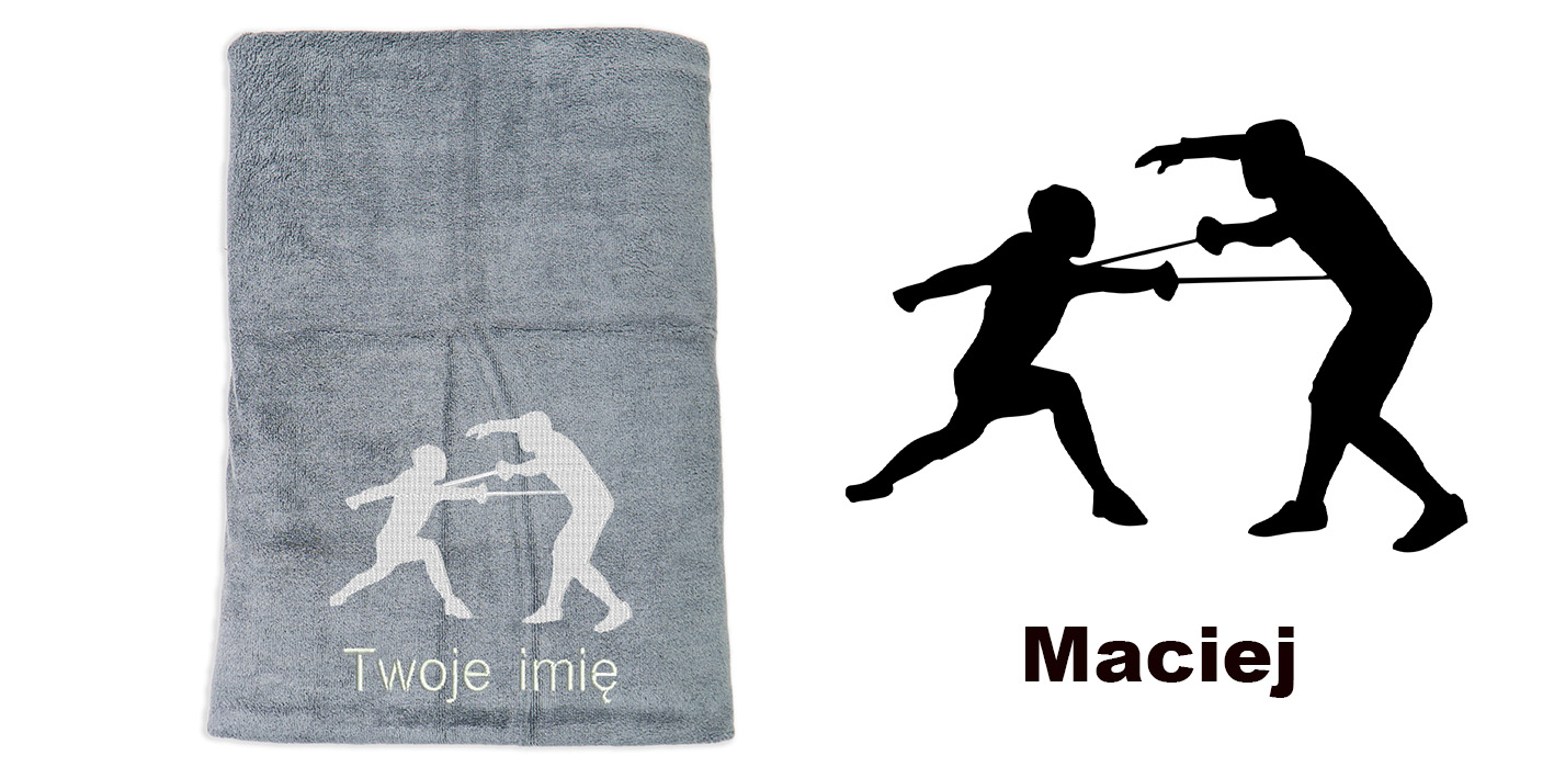 ręcznik szybkoschnący z mikrofibry dla szermierza